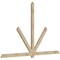 Ekena Millwork Kennewick Rough Sawn Timber Gable Bracket, Douglas Fir, 108"W x 68"H x 2"D x 4"F, 15/12 Pitch GBW108X68X0204KEN00RDF - alternate 3